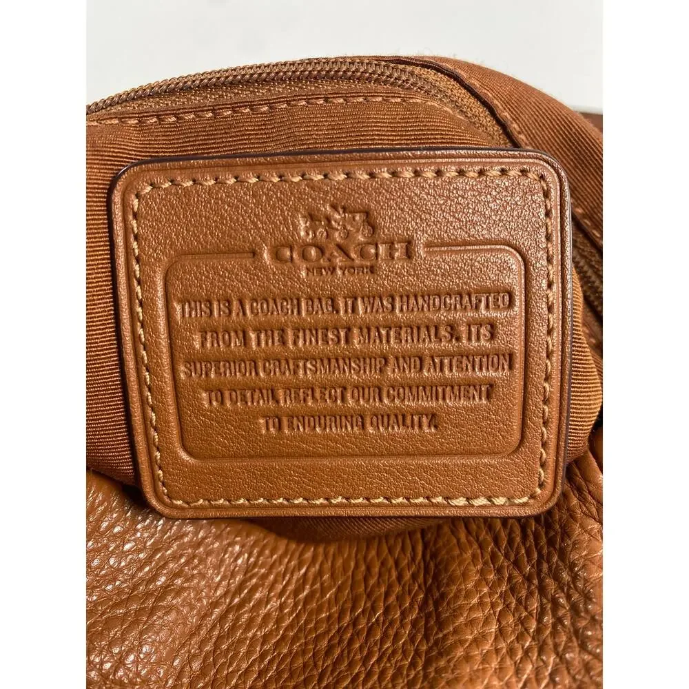 Coach Madison Phoebe #26224 Slouchy Hobo Shoulder Bag Saddle Brown Indie Duffle